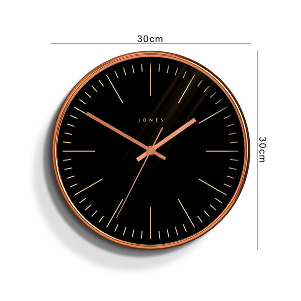 Jones Clocks Jones 30cm Wall Clock & Reviews Wayfair.co.uk